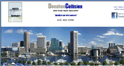 Desktop Screenshot of donahoocollision.com